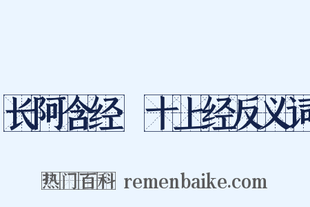 长阿含经·十上经反义词是什么意思的图片